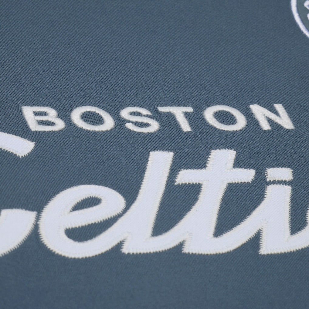 Boston Celtics Thunderstorm T-Shirt Blue - Mitchell & Ness