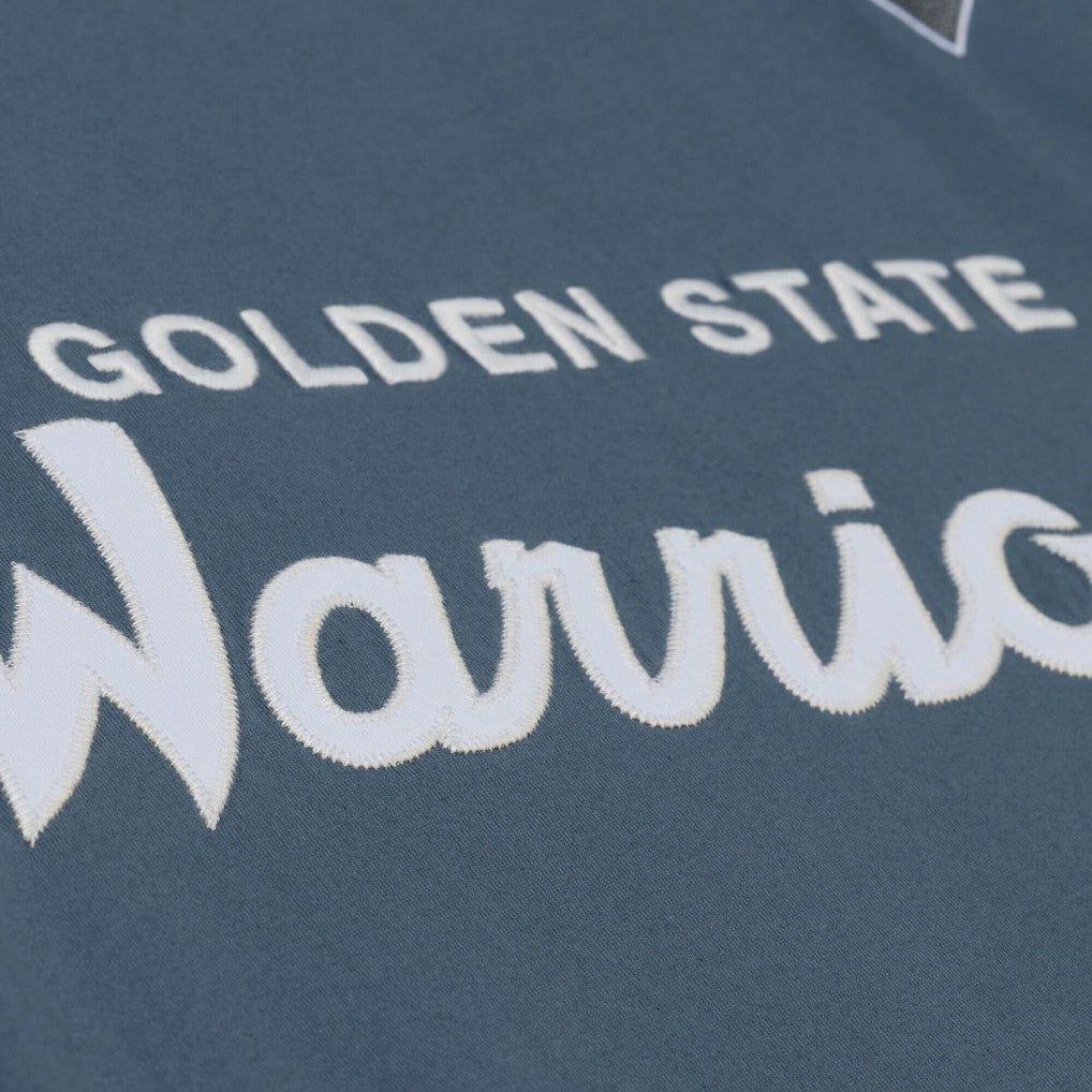 Golden State Warriors Thunderstorm T-Shirt Blue - Mitchell & Ness
