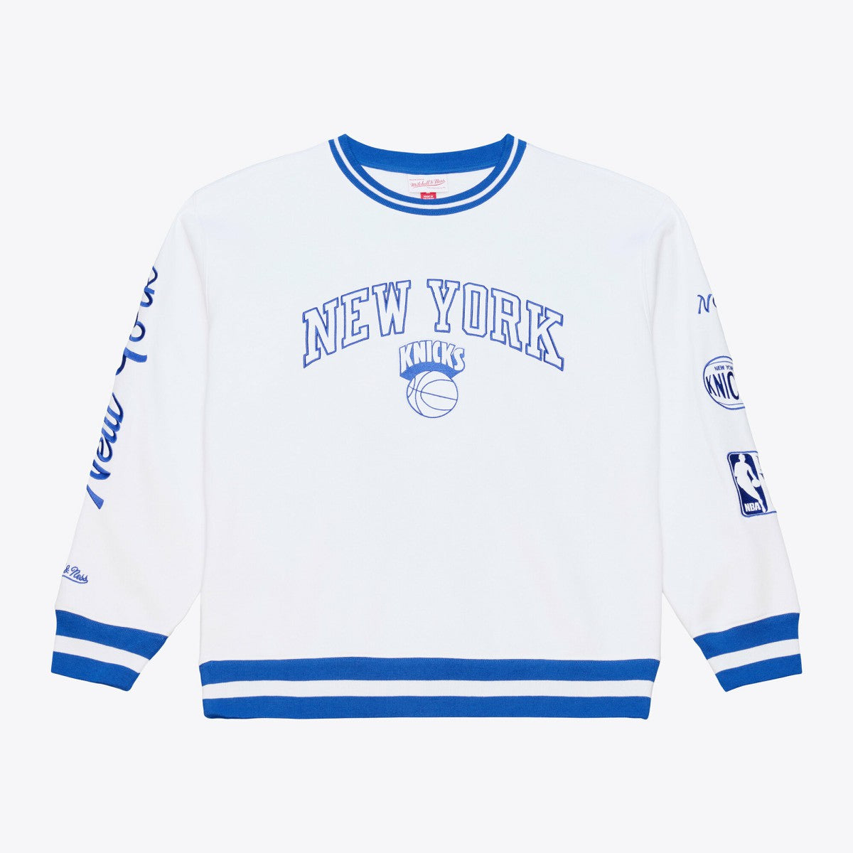 New York Knicks Arctic Fleece Sweatshirt White - Mitchell & Ness outlet