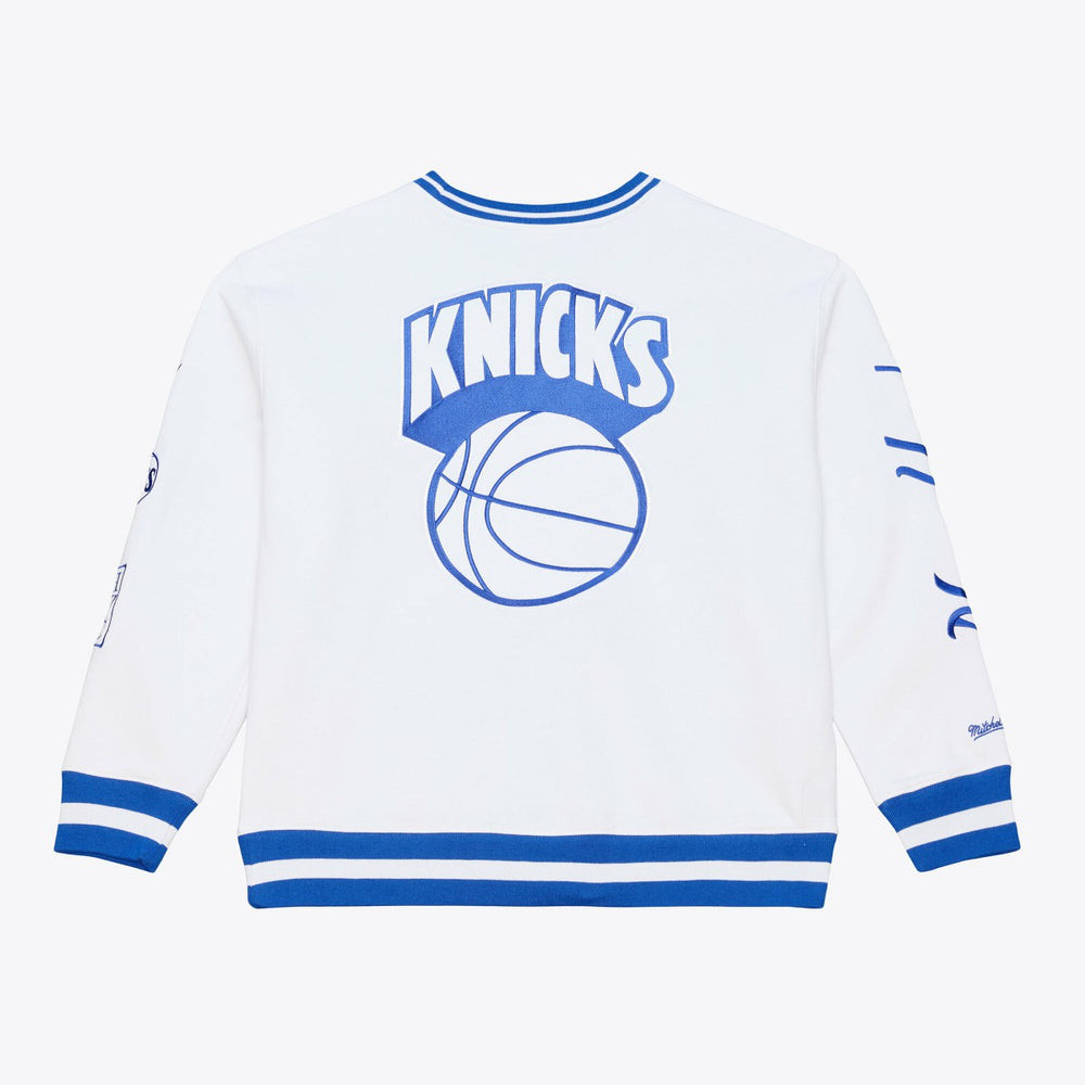 New York Knicks Arctic Fleece Sweatshirt White - Mitchell & Ness outlet