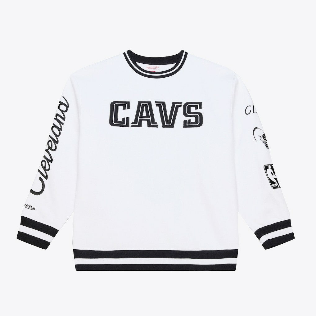 Cleveland Cavaliers Arctic Fleece Sweatshirt White - Mitchell & Ness outlet