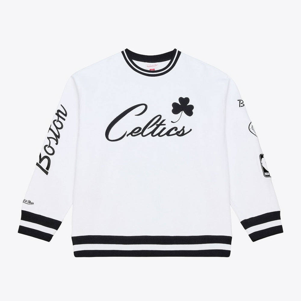 Boston Celtics Arctic Fleece Sweatshirt White - Mitchell & Ness