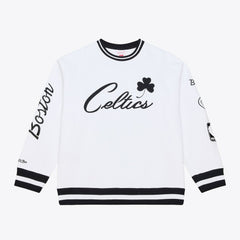 Boston Celtics Arctic Fleece Sweatshirt White - Mitchell & Ness