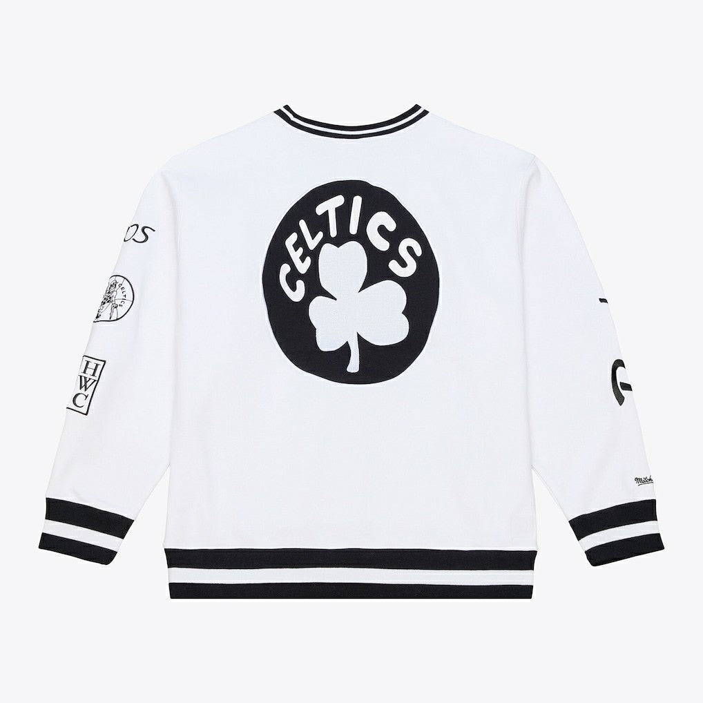 Boston Celtics Arctic Fleece Sweatshirt White - Mitchell & Ness