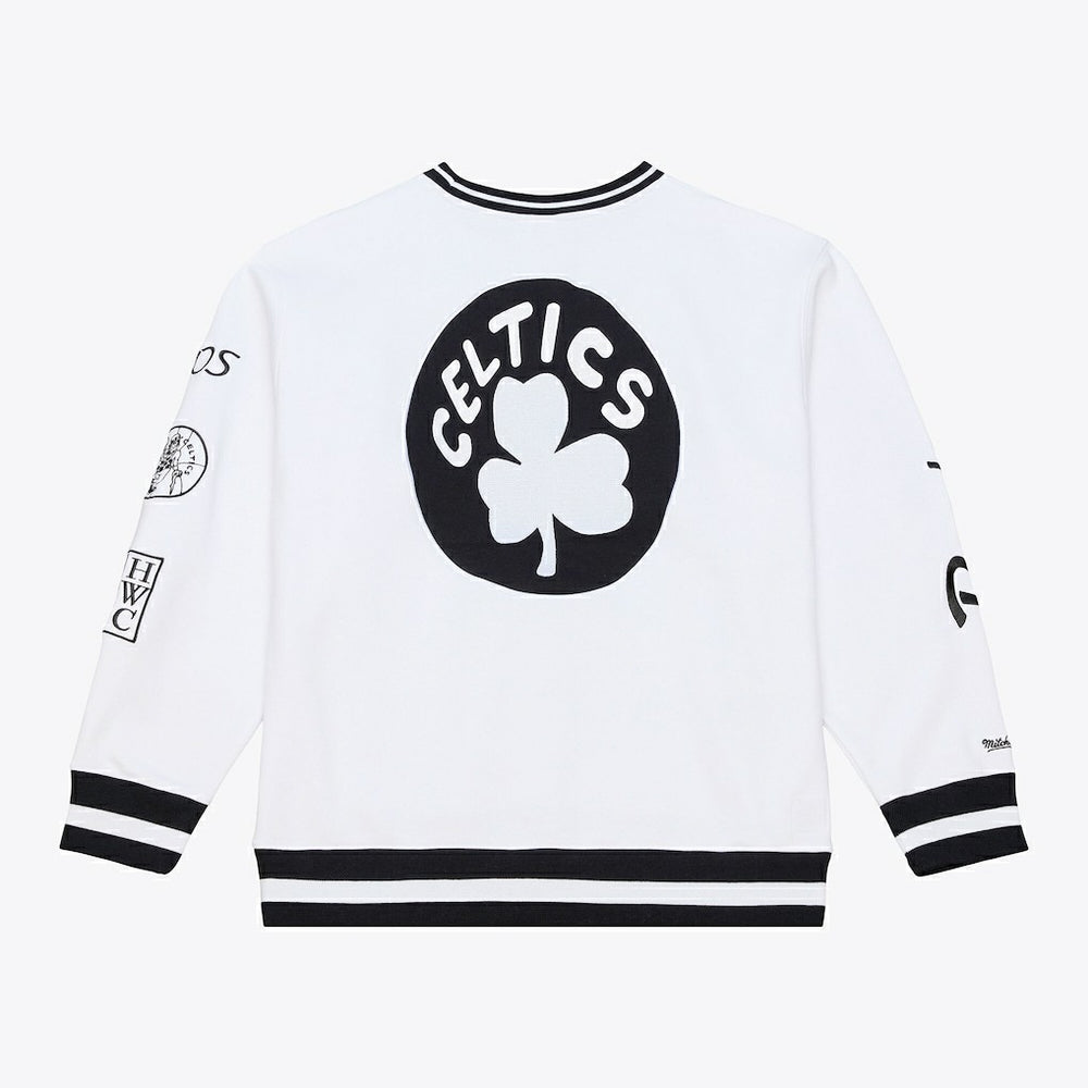 Boston Celtics Arctic Fleece Sweatshirt White - Mitchell & Ness