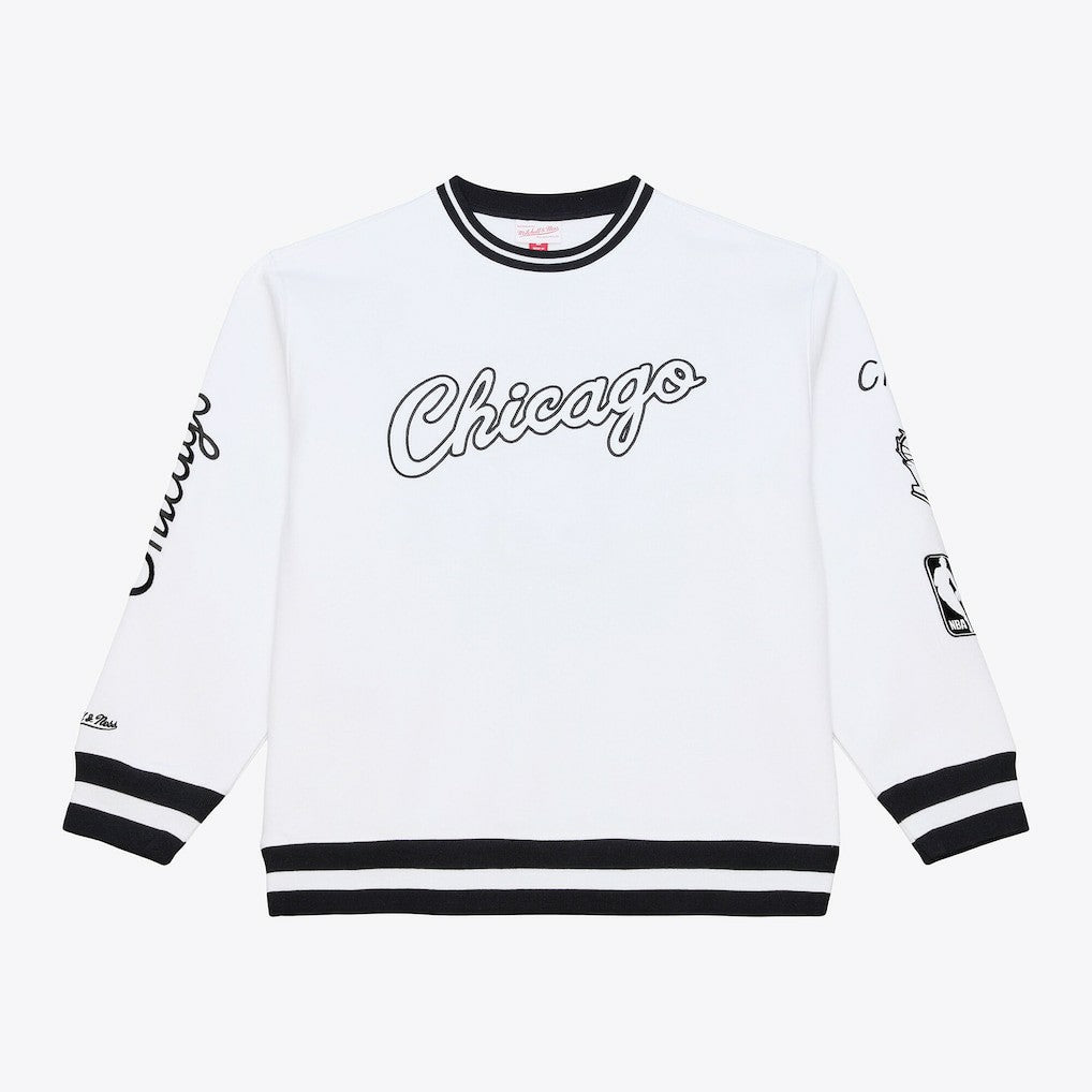 Chicago Bulls Hardwood Classics Arctic Fleece Sweatshirt White - Mitchell & Ness