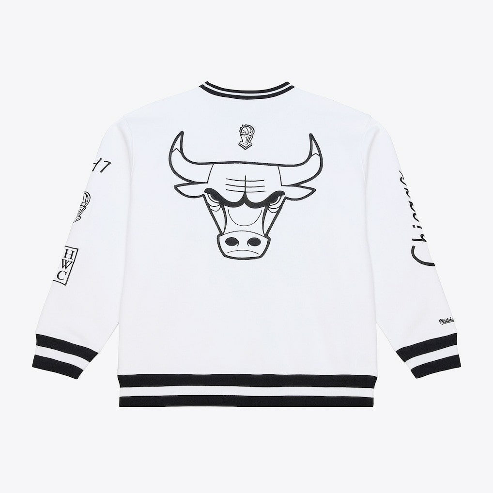 Chicago Bulls Hardwood Classics Arctic Fleece Sweatshirt White - Mitchell & Ness