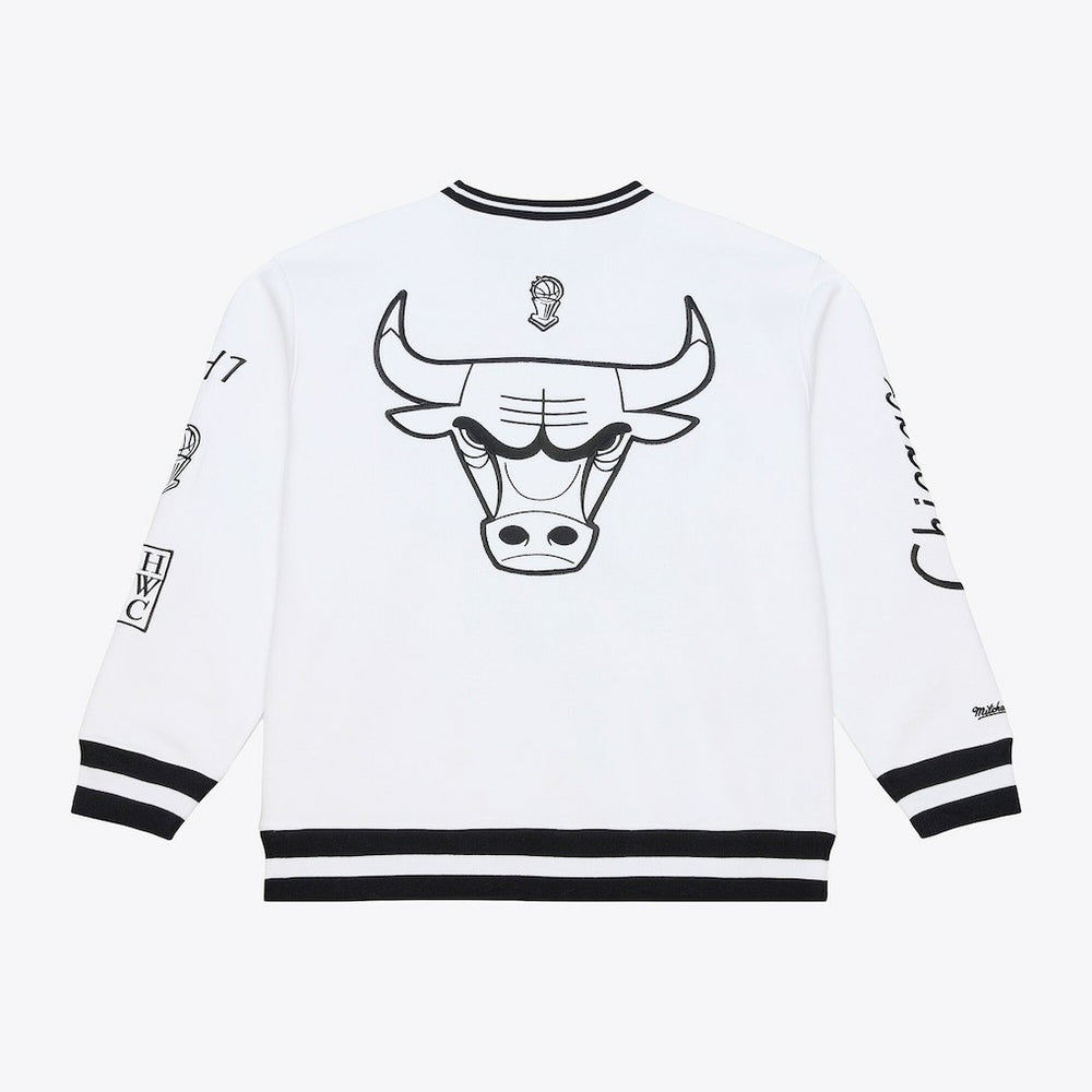 Chicago Bulls Hardwood Classics Arctic Fleece Sweatshirt White - Mitchell & Ness