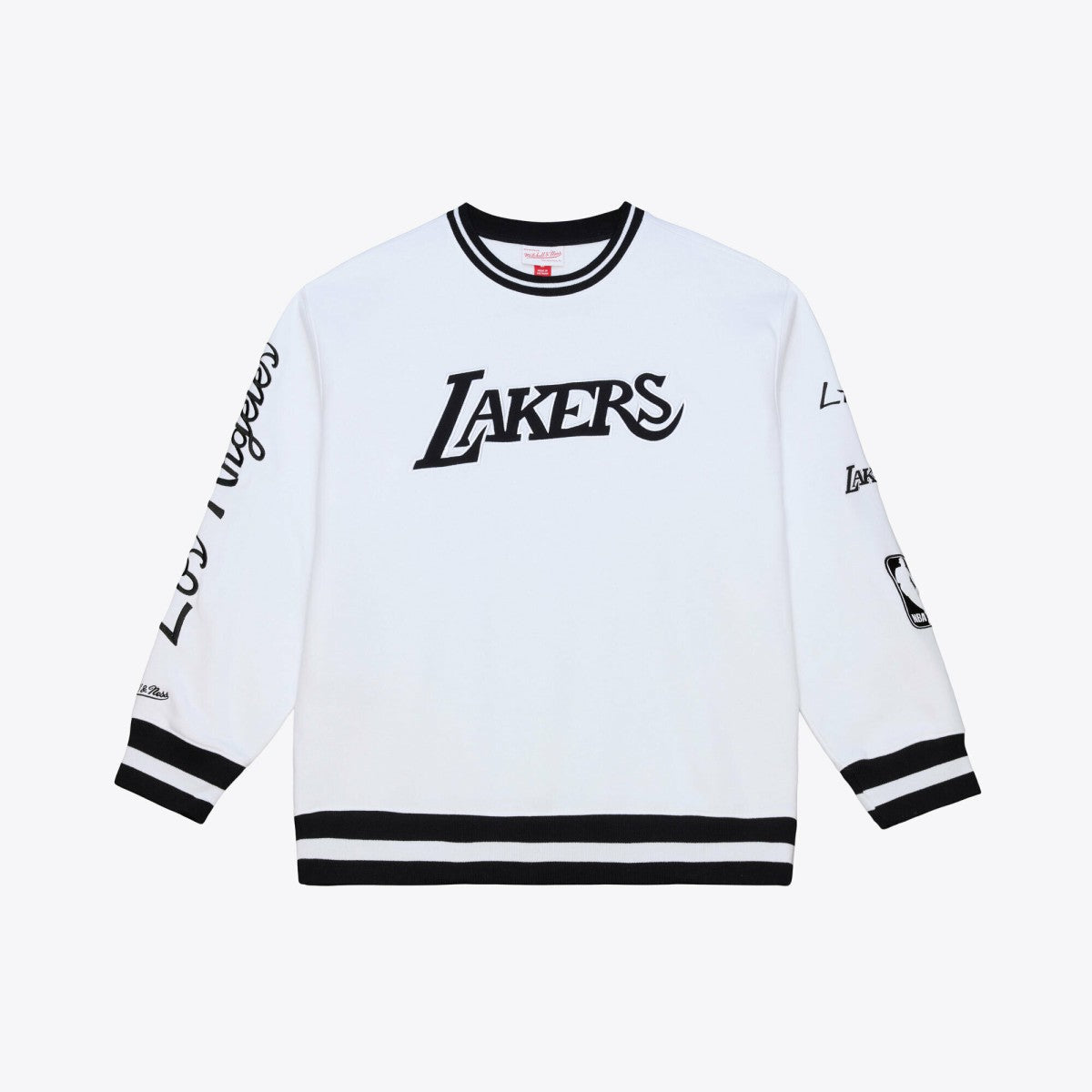 Los Angeles Lakers Arctic Fleece Sweatshirt White - Mitchell & Ness