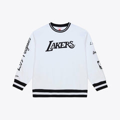 Los Angeles Lakers Arctic Fleece Sweatshirt White - Mitchell & Ness