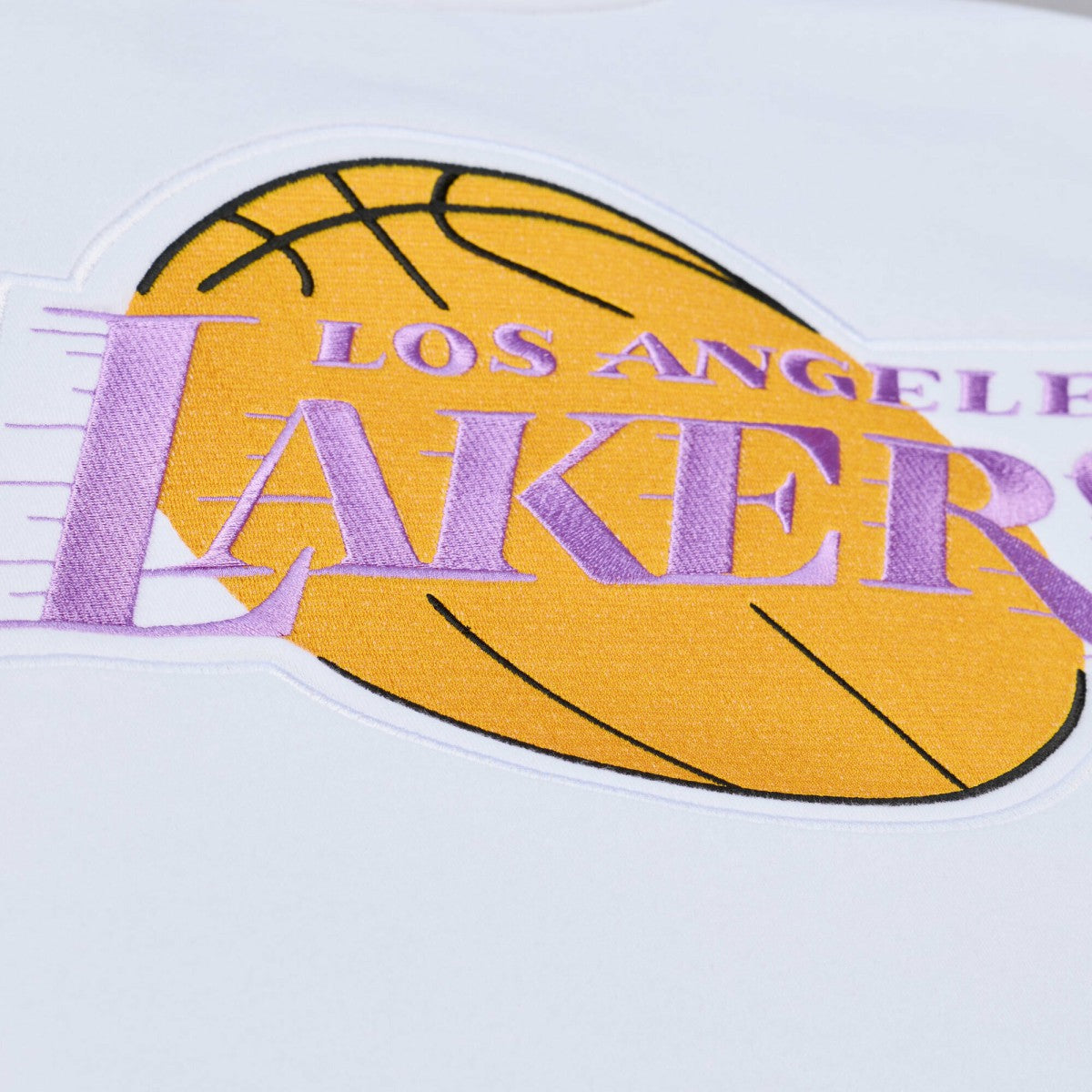 Los Angeles Lakers Arctic Fleece Sweatshirt White - Mitchell & Ness