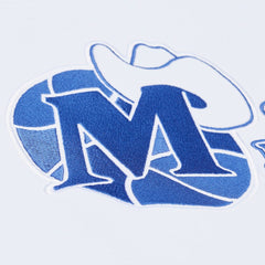 Dallas Mavericks Arctic Fleece Sweatshirt White - Mitchell & Ness
