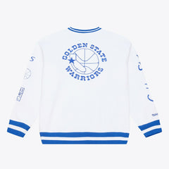Golden State Warriors Arctic Fleece Sweatshirt White - Mitchell & Ness