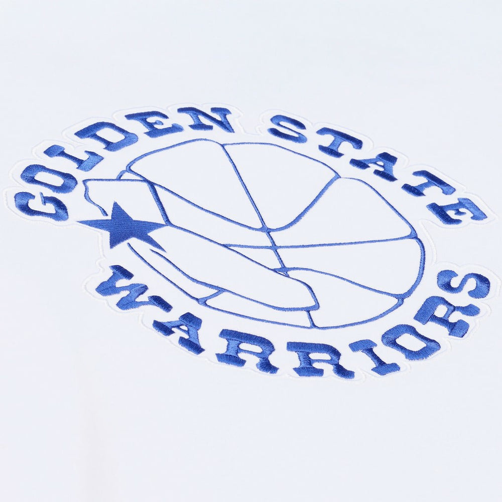 Golden State Warriors Arctic Fleece Sweatshirt White - Mitchell & Ness