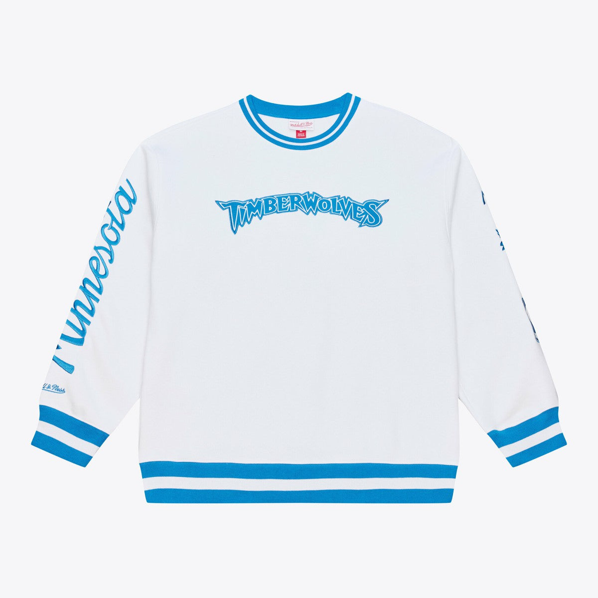 Minnesota Timberwolves Arctic Fleece Sweatshirt White - Mitchell & Ness