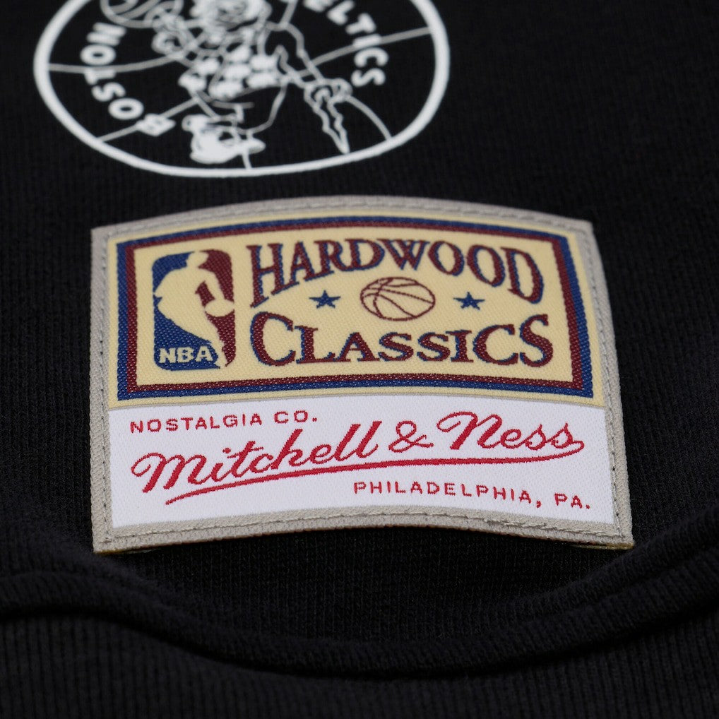 Boston Celtics Women's Hardwood Classics Script Lightweight Sweatshirt Black - Mitchell & Ness