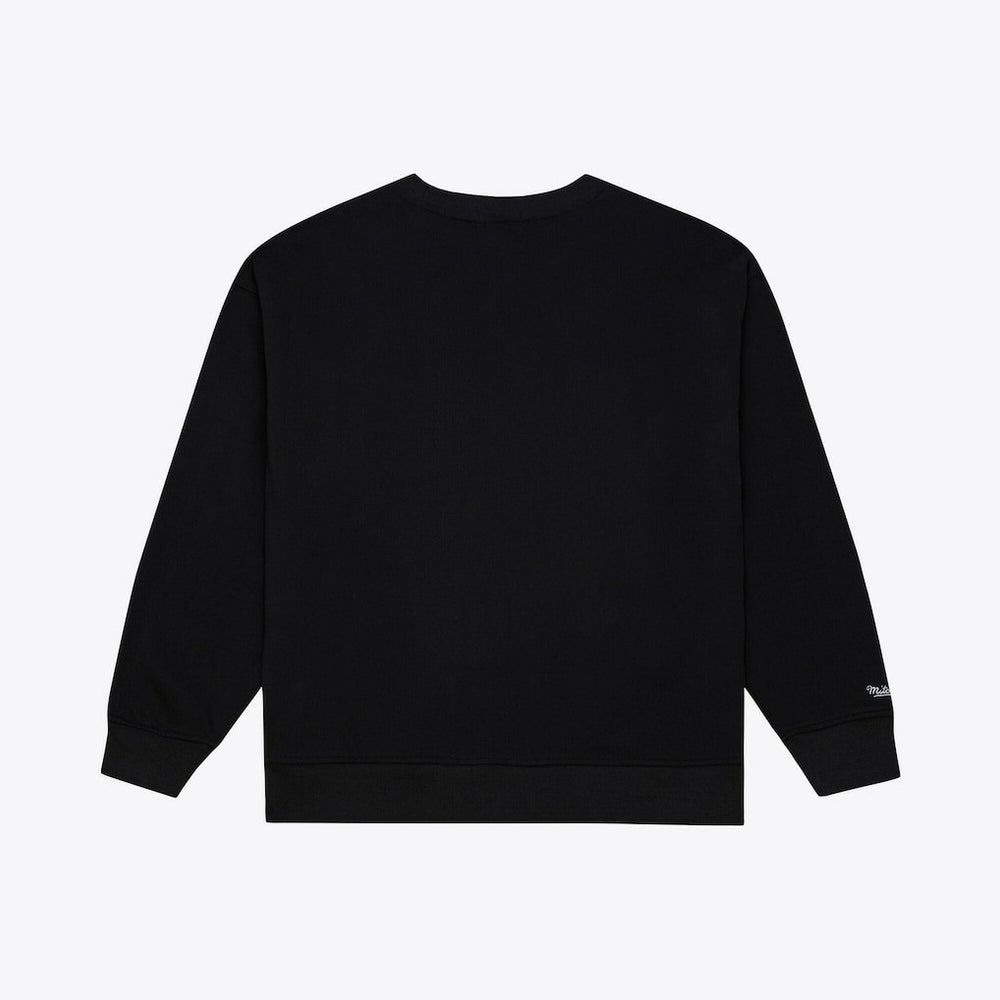 Dallas Mavericks Women's Hardwood Classics Script Lightweight Sweatshirt Black - Mitchell & Ness