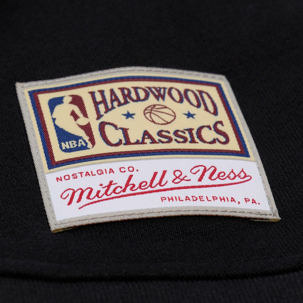 Denver Nuggets Women's Hardwood Classics Script Lightweight Sweatshirt Black - Mitchell & Ness