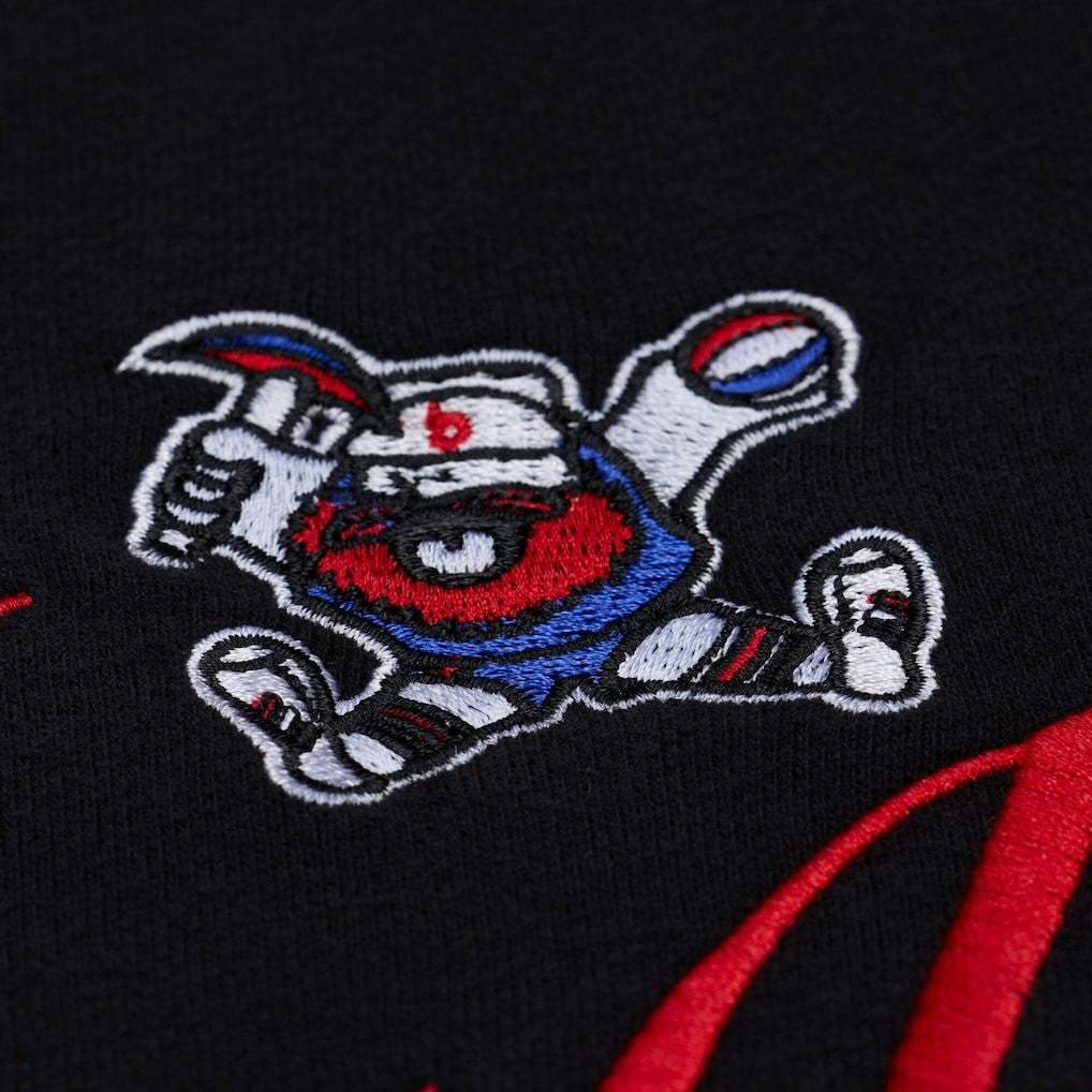 Denver Nuggets Women's Hardwood Classics Script Lightweight Sweatshirt Black - Mitchell & Ness