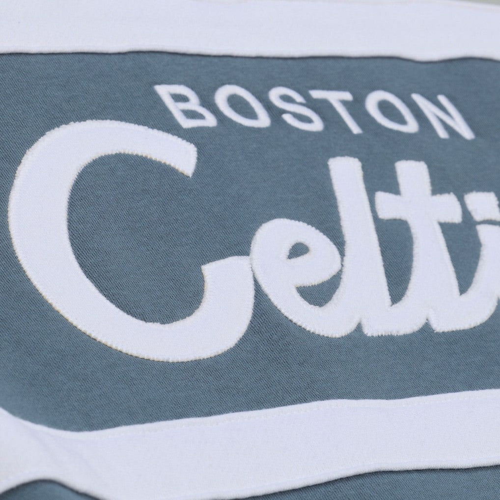 Boston Celtics Thunderstorm Head Coach Quarter-Zip Jacket Blue - Mitchell & Ness