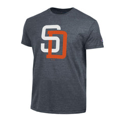 San Diego Padres Champion Cooperstown Logo Tri-Blend T-Shirt - Navy T-shirts