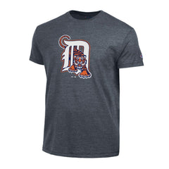 Detroit Tigers Champion Cooperstown Logo Tri-Blend T-Shirt - Navy T-shirts