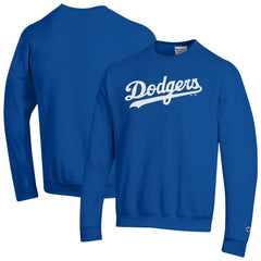 Los Angeles Dodgers Champion Powerblend Wordmark Sweatshirt - Royal Sweatshirts