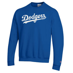 Los Angeles Dodgers Champion Powerblend Wordmark Sweatshirt - Royal Sweatshirts