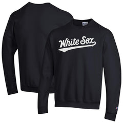 Chicago White Sox Champion Powerblend Wordmark Sweatshirt - Black Sweatshirts