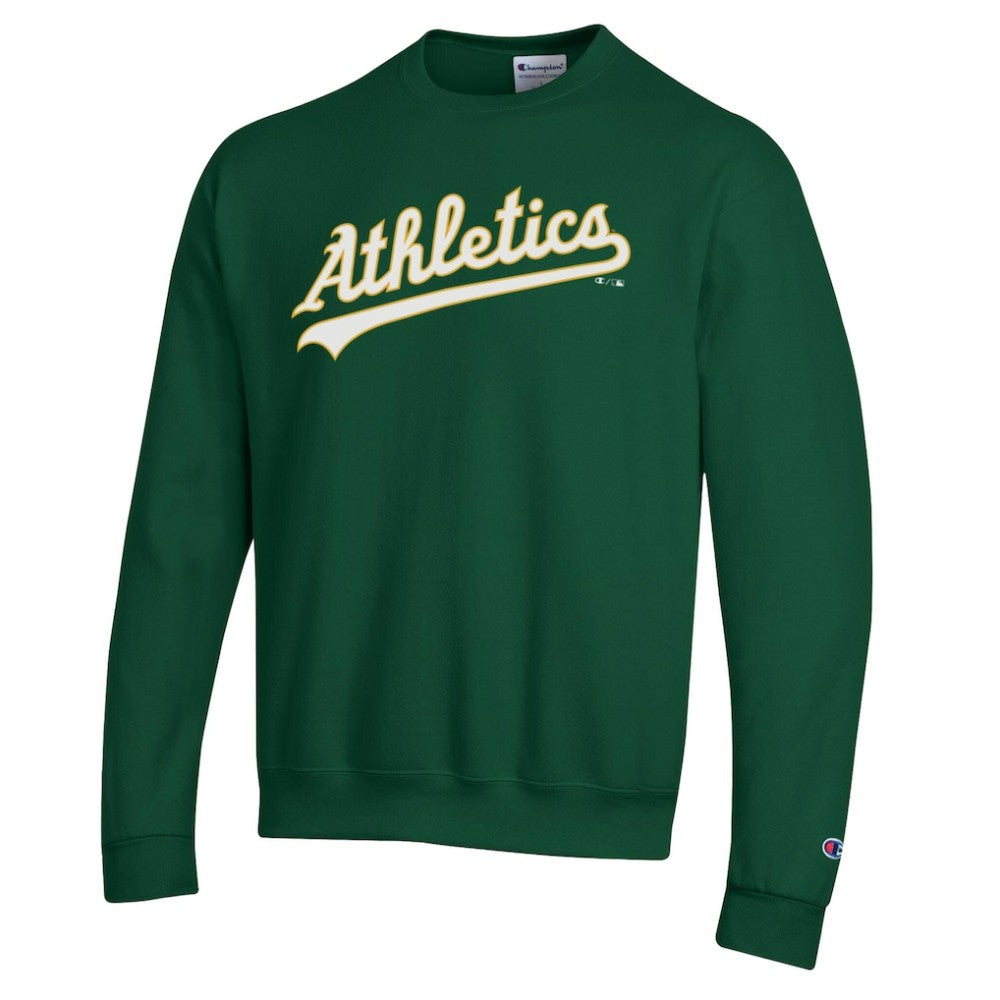 Athletics Champion Powerblend Wordmark Sweatshirt - Green Sweatshirts