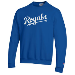 Kansas City Royals Champion Powerblend Wordmark Sweatshirt - Royal Sweatshirts