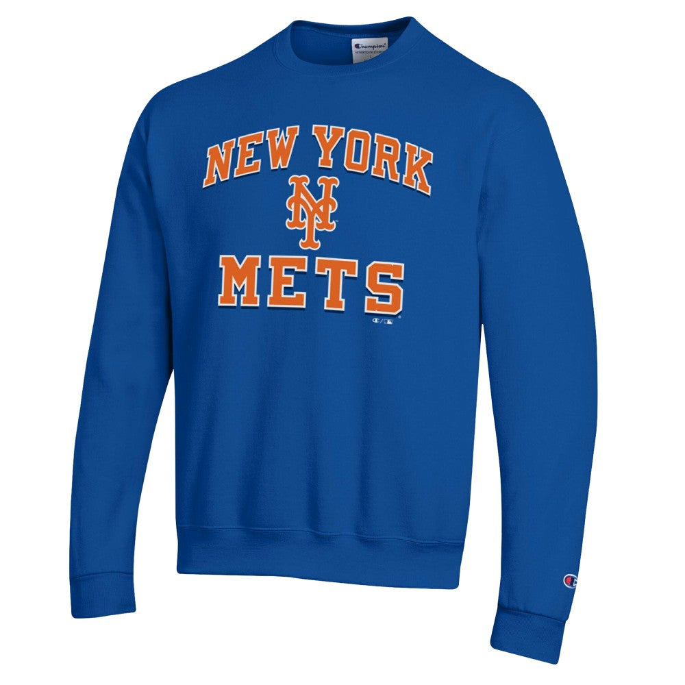 New York Mets Champion Heart & Soul Powerblend Sweatshirt - Royal Sweatshirts
