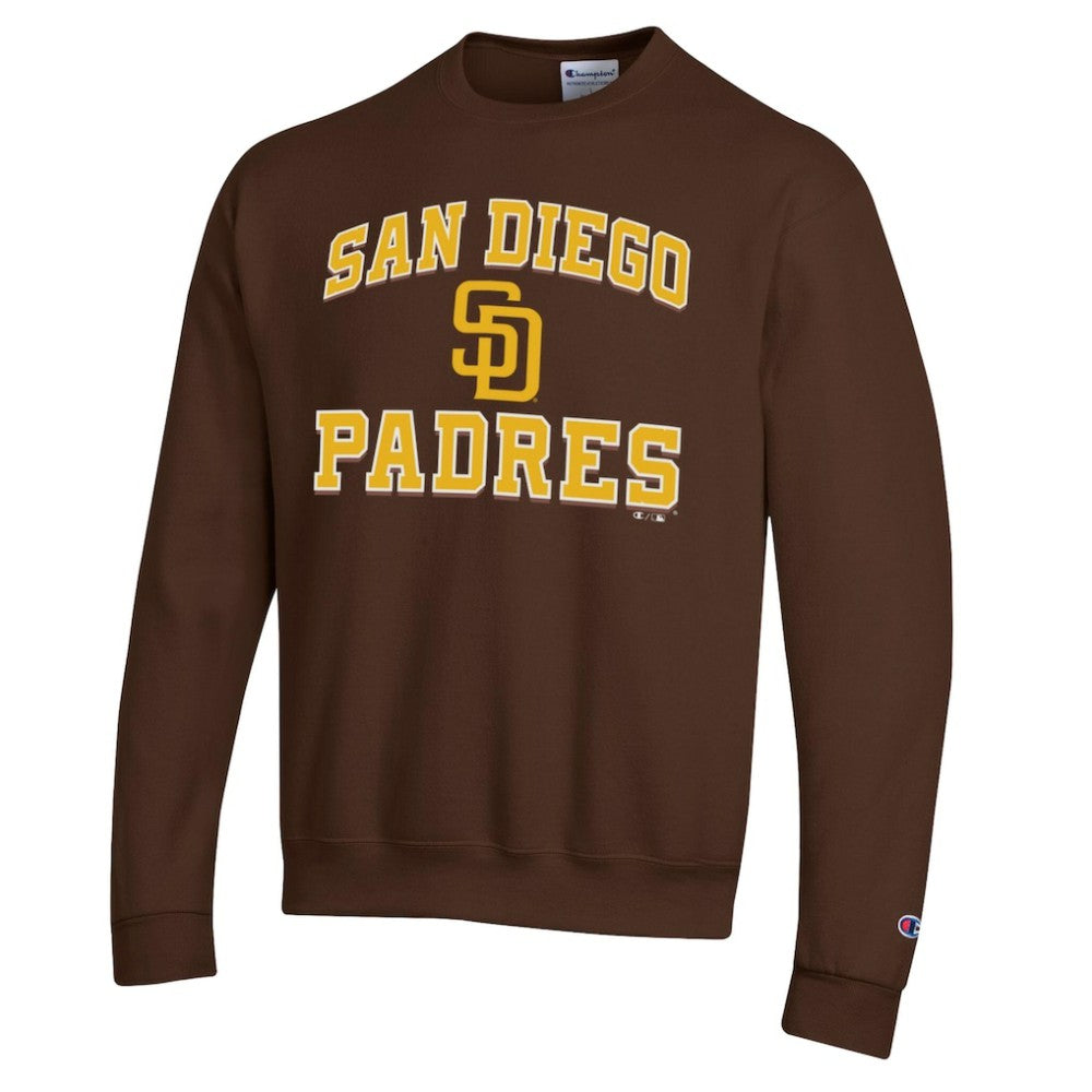San Diego Padres Champion Heart & Soul Powerblend Sweatshirt - Brown Sweatshirts