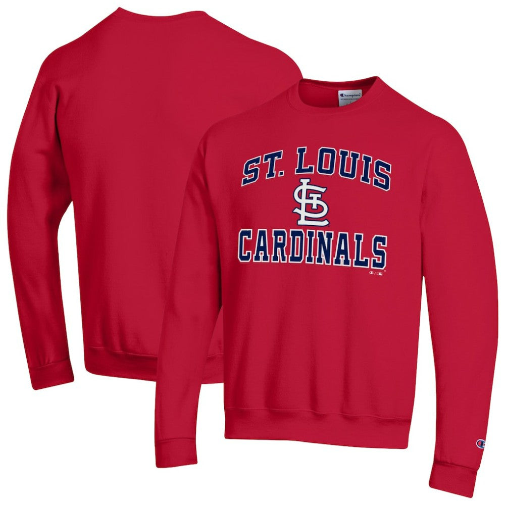 St. Louis Cardinals Champion Heart & Soul Powerblend Sweatshirt - Red Sweatshirts