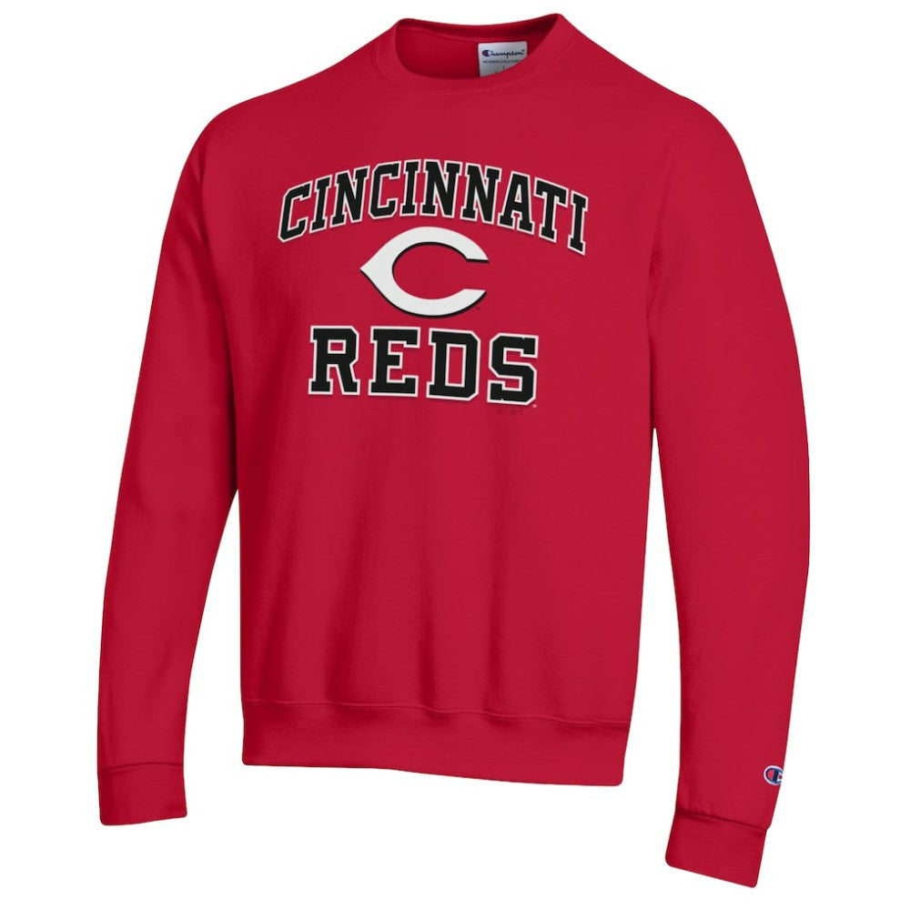 Cincinnati Reds Champion Heart & Soul Powerblend Sweatshirt - Red Sweatshirts