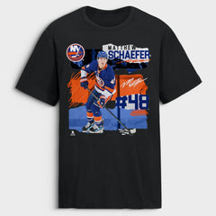 Matthew Schaefer New York Islanders Fresh Ice T-Shirt - Black | US 203755379
