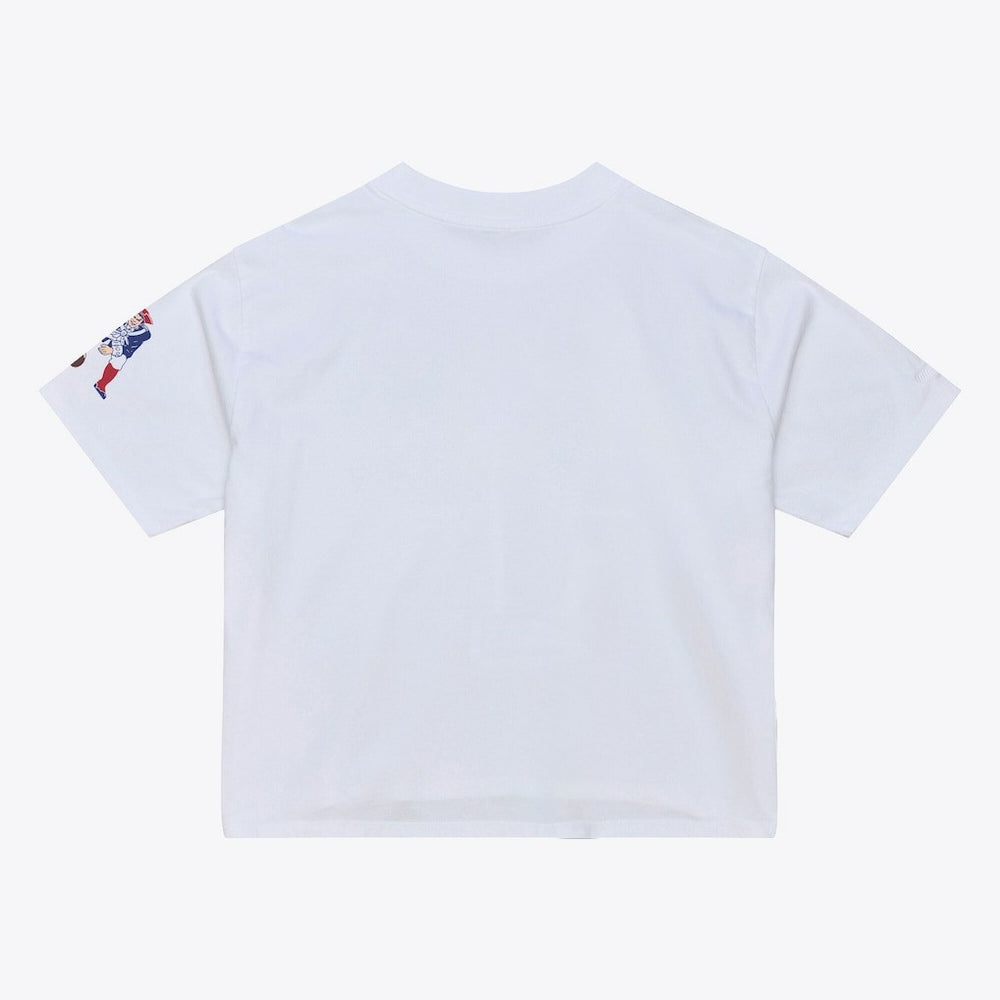 New England Patriots Women's Head Coach Cropped T-Shirt - White T-shirts