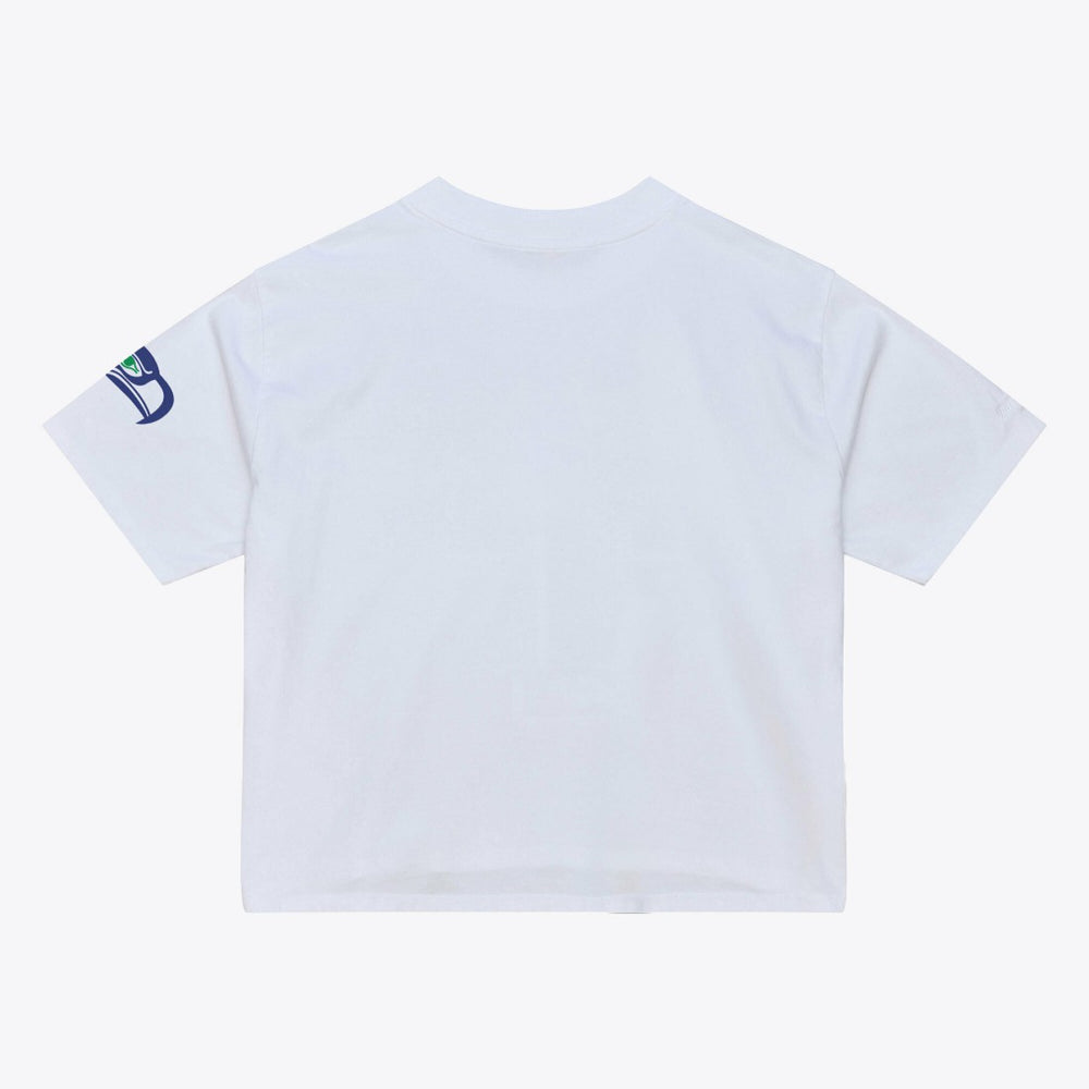 Seattle Seahawks Women's Head Coach Cropped T-Shirt - White T-shirts