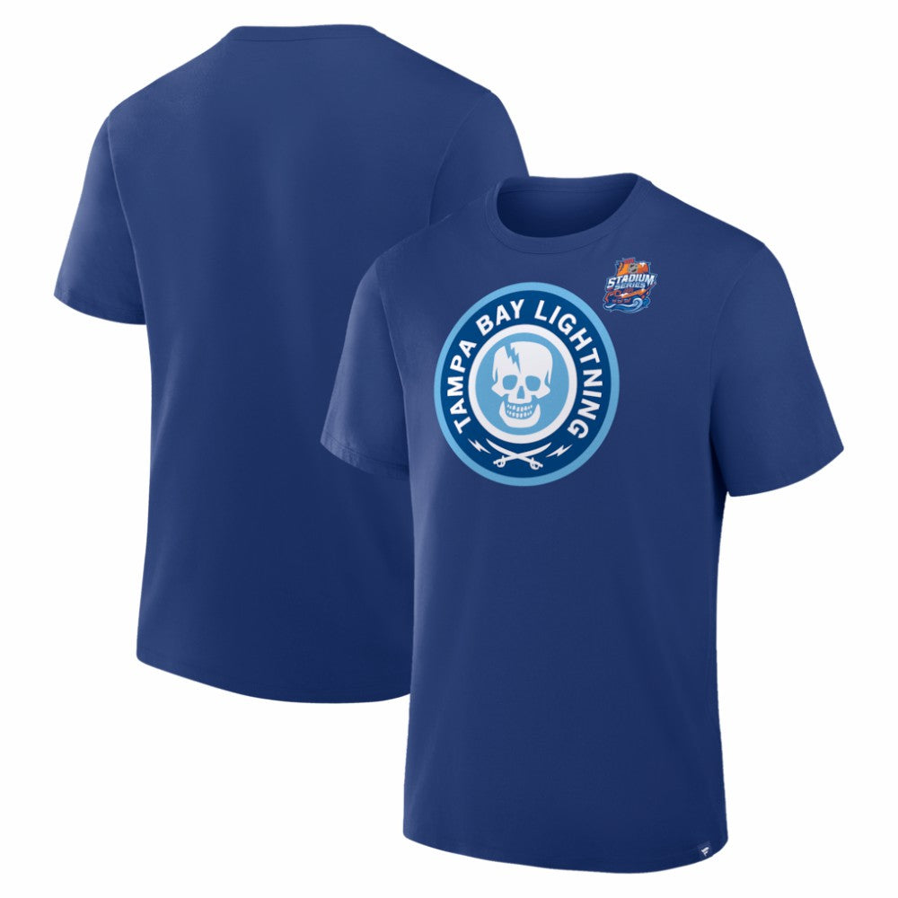 Tampa Bay Lightning 2026 NHL Stadium Series Secondary Logo T-Shirt - Blue | US 203756071