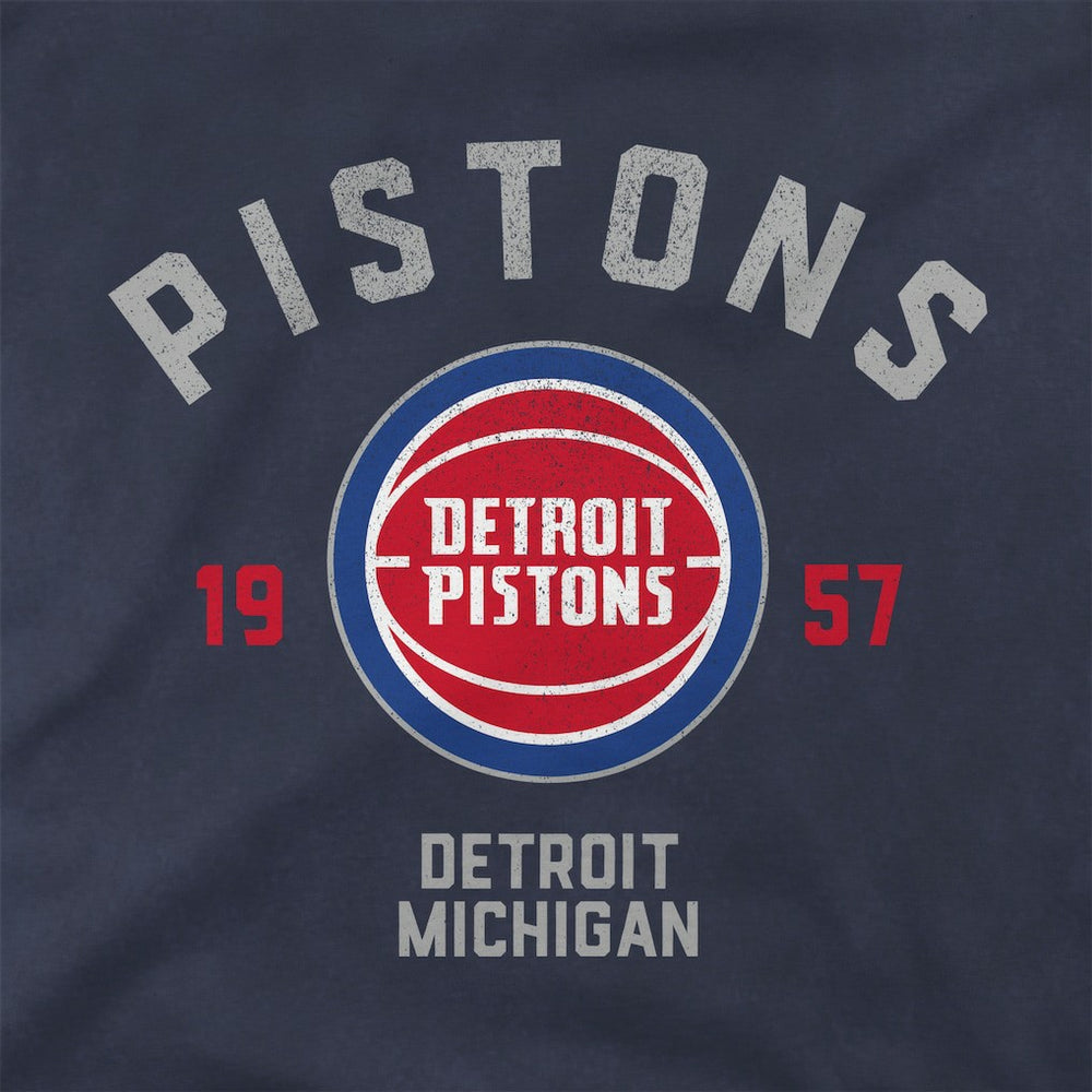 Detroit Pistons Stadium Essentials Unisex Get Back Vintage Raglan Hoodie Blue