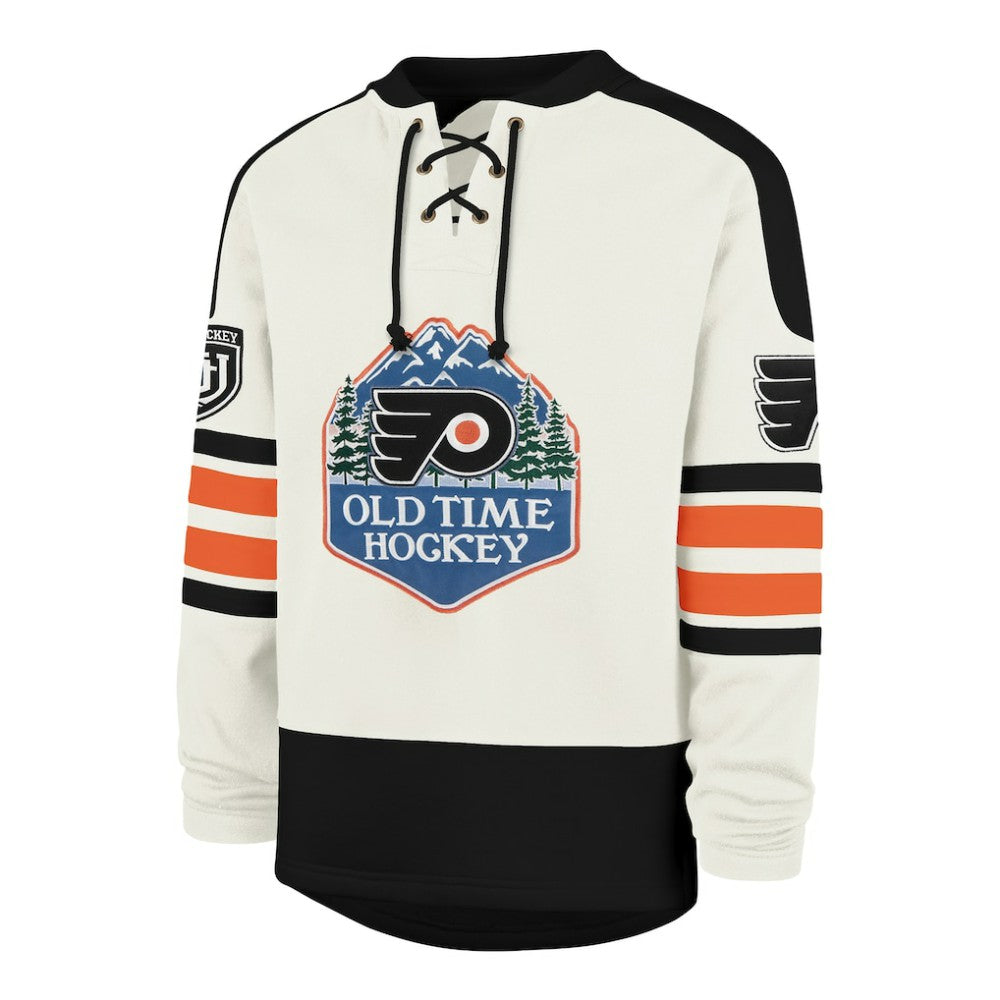 Philadelphia Flyers '47 Pond Hockey Trio Eternal Lacer Sweatshirt - Cream | US 203760199