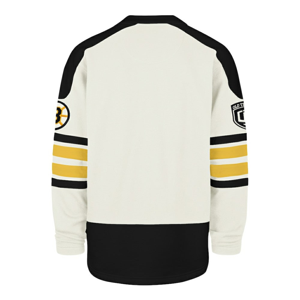 Boston Bruins '47 Pond Hockey Trio Eternal Lacer Sweatshirt - Cream | US 203760200
