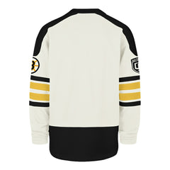 Boston Bruins '47 Pond Hockey Trio Eternal Lacer Sweatshirt - Cream | US 203760200