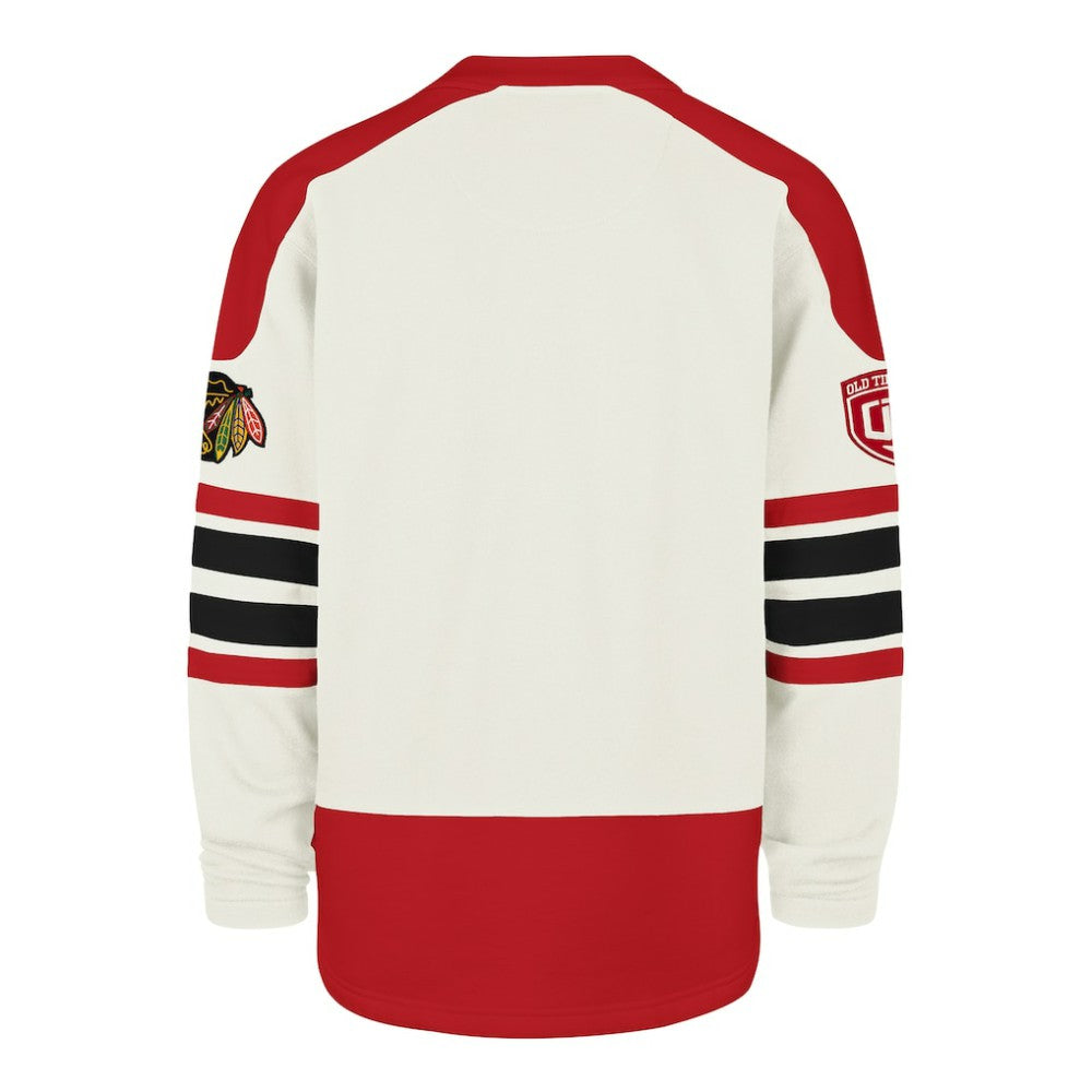 Chicago Blackhawks '47 Pond Hockey Trio Eternal Lacer Sweatshirt - Cream | US 203760201