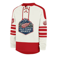Detroit Red Wings '47 Pond Hockey Trio Eternal Lacer Sweatshirt - Cream | US 203760202