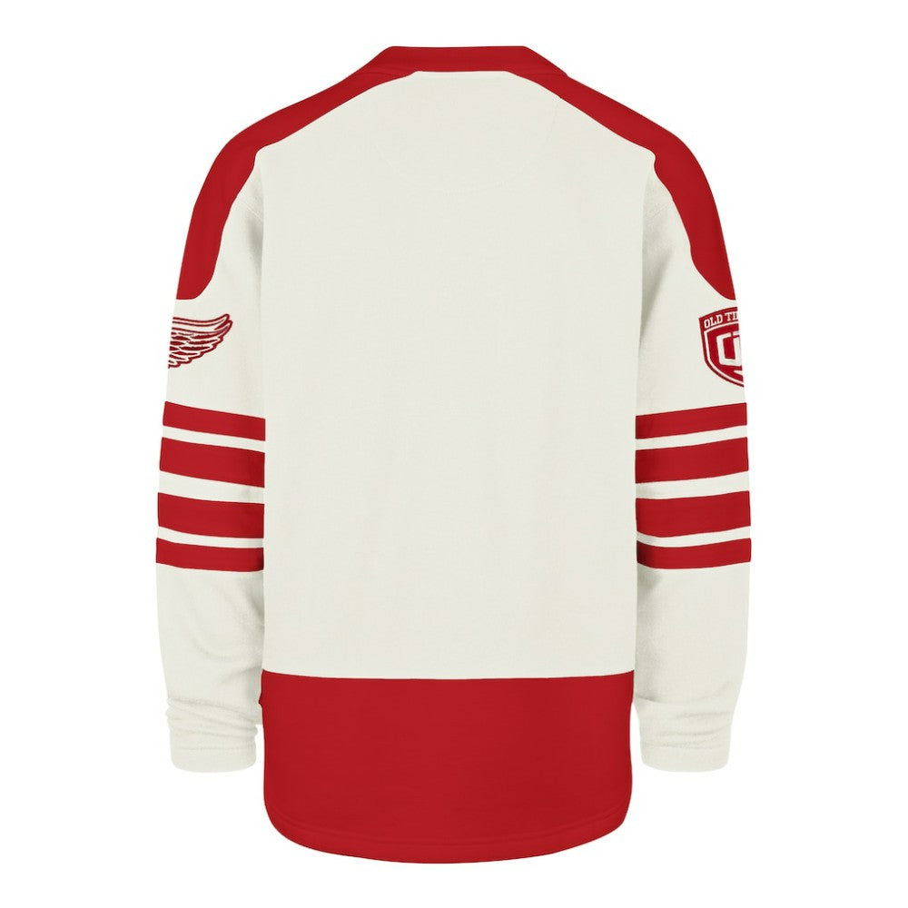 Detroit Red Wings '47 Pond Hockey Trio Eternal Lacer Sweatshirt - Cream | US 203760202