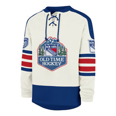 New York Rangers '47 Pond Hockey Trio Eternal Lacer Sweatshirt - Cream | US 203760203