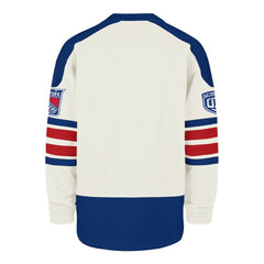 New York Rangers '47 Pond Hockey Trio Eternal Lacer Sweatshirt - Cream | US 203760203