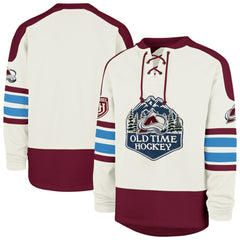 Colorado Avalanche '47 Pond Hockey Trio Eternal Lacer Sweatshirt - Cream | US 203760204