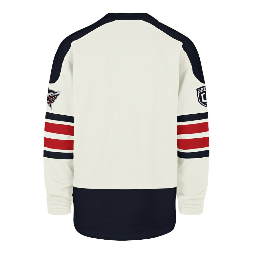 Columbus Blue Jackets '47 Pond Hockey Trio Eternal Lacer Sweatshirt - Cream | US 203760206